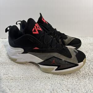 NIKE AIR JORDAN ONE TAKE 3 BLACK-BRIGHT CRIMSON-WHITE SZ 8 (DC7701-001)